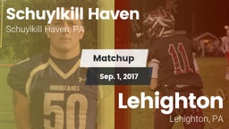 Matchup: Schuylkill Haven vs. Lehighton  2017
