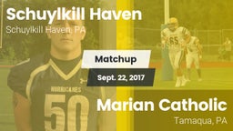 Matchup: Schuylkill Haven vs. Marian Catholic  2017
