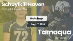 Matchup: Schuylkill Haven vs. Tamaqua  2018