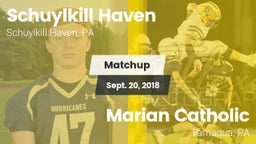 Matchup: Schuylkill Haven vs. Marian Catholic  2018