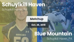 Matchup: Schuylkill Haven vs. Blue Mountain  2018