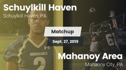 Matchup: Schuylkill Haven vs. Mahanoy Area  2019