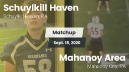 Matchup: Schuylkill Haven vs. Mahanoy Area  2020