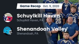 Recap: Schuylkill Haven  vs. Shenandoah Valley  2020