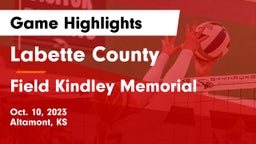 Labette County  vs Field Kindley Memorial  Game Highlights - Oct. 10, 2023