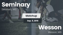 Matchup: Seminary vs. Wesson  2016