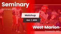 Matchup: Seminary vs. West Marion  2016