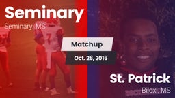 Matchup: Seminary vs. St. Patrick  2016