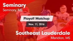 Matchup: Seminary vs. Southeast Lauderdale  2016