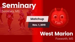 Matchup: Seminary vs. West Marion  2019
