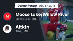 Recap: Moose Lake/Willow River  vs. Aitkin  2018
