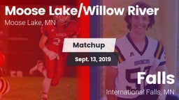 Matchup: Moose Lake/Willow Ri vs. Falls  2019