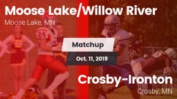 Matchup: Moose Lake/Willow Ri vs. Crosby-Ironton  2019