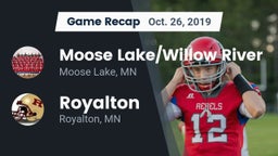 Recap: Moose Lake/Willow River  vs. Royalton  2019