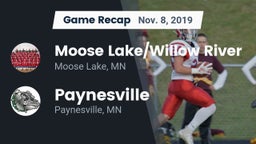Recap: Moose Lake/Willow River  vs. Paynesville  2019