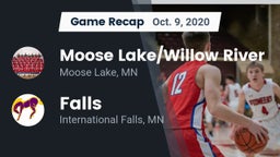 Recap: Moose Lake/Willow River  vs. Falls  2020