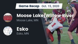Recap: Moose Lake/Willow River  vs. Esko  2020