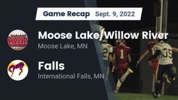 Recap: Moose Lake/Willow River  vs. Falls  2022