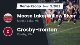 Recap: Moose Lake/Willow River  vs. Crosby-Ironton  2022