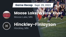 Recap: Moose Lake/Willow River  vs. Hinckley-Finlayson  2023