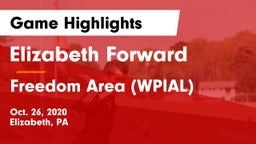 Elizabeth Forward  vs Freedom Area  (WPIAL) Game Highlights - Oct. 26, 2020