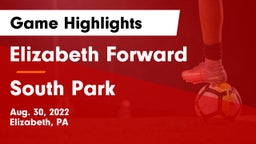 Elizabeth Forward  vs South Park  Game Highlights - Aug. 30, 2022