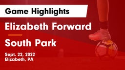 Elizabeth Forward  vs South Park  Game Highlights - Sept. 22, 2022