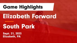 Elizabeth Forward  vs South Park  Game Highlights - Sept. 21, 2023