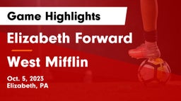 Elizabeth Forward  vs West Mifflin  Game Highlights - Oct. 5, 2023