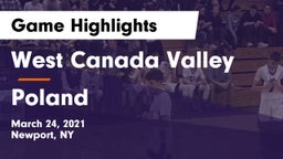 West Canada Valley  vs Poland Game Highlights - March 24, 2021