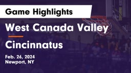 West Canada Valley  vs Cincinnatus Game Highlights - Feb. 26, 2024