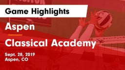 Aspen  vs Classical Academy  Game Highlights - Sept. 28, 2019