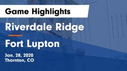 Riverdale Ridge vs Fort Lupton  Game Highlights - Jan. 28, 2020