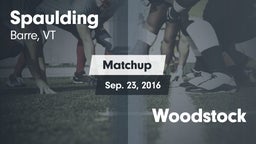 Matchup: Spaulding vs. Woodstock  2016