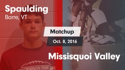 Matchup: Spaulding vs. Missisquoi Valley 2016