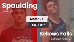 Matchup: Spaulding vs. Bellows Falls  2017