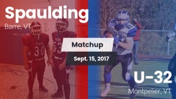 Matchup: Spaulding vs. U-32  2017