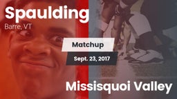 Matchup: Spaulding vs. Missisquoi Valley 2017