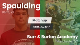Matchup: Spaulding vs. Burr & Burton Academy  2017