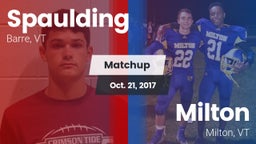 Matchup: Spaulding vs. Milton  2017