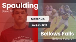 Matchup: Spaulding vs. Bellows Falls  2018