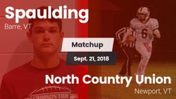 Matchup: Spaulding vs. North Country Union  2018