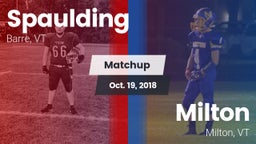 Matchup: Spaulding vs. Milton  2018