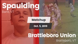 Matchup: Spaulding vs. Brattleboro Union  2019