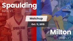 Matchup: Spaulding vs. Milton  2019