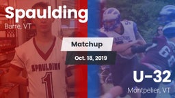 Matchup: Spaulding vs. U-32  2019