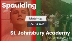 Matchup: Spaulding vs. St. Johnsbury Academy  2020