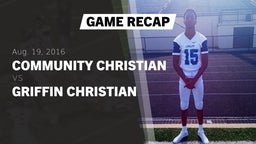Recap: Community Christian  vs. Griffin Christian  2016