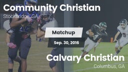 Matchup: Community Christian vs. Calvary Christian  2016