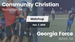 Matchup: Community Christian vs. Georgia Force 2016